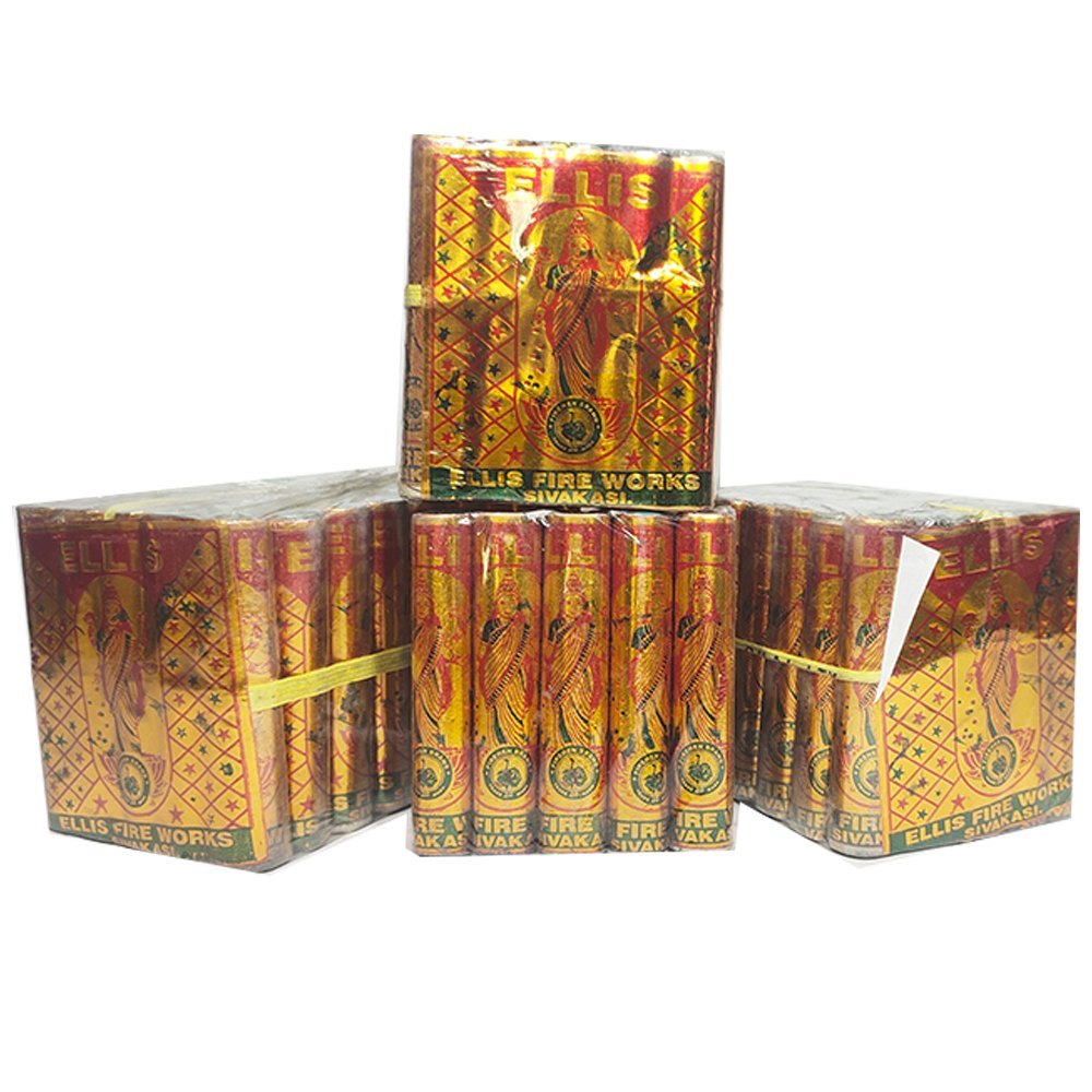 4" Gold Lakshmi Crackers