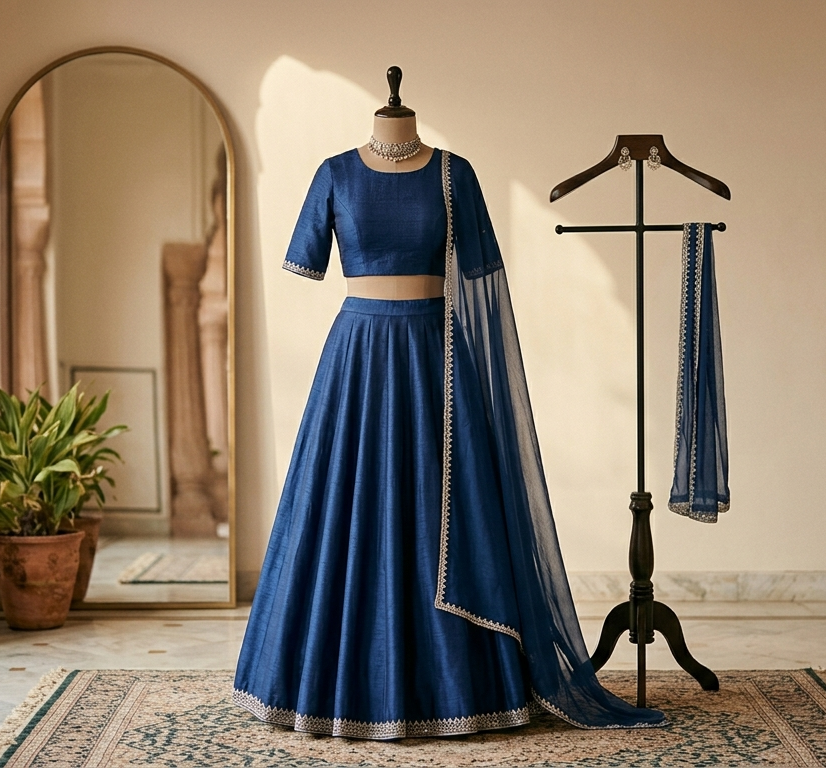 Blue lehangha