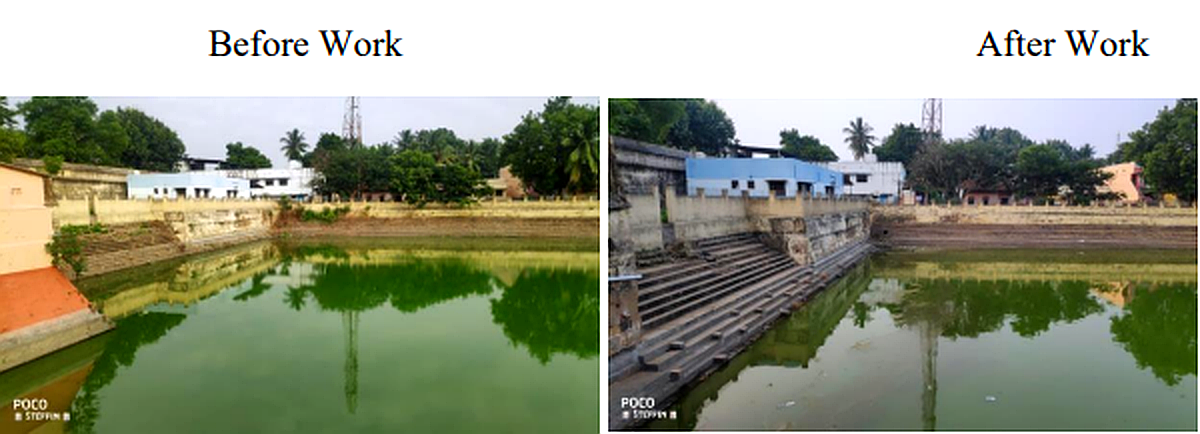 Temple Tank Cleaning (West and North side )