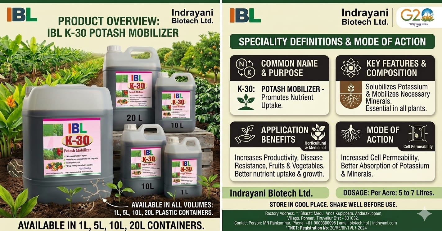 Potash Bio Mobilizer (K30)  Liquid