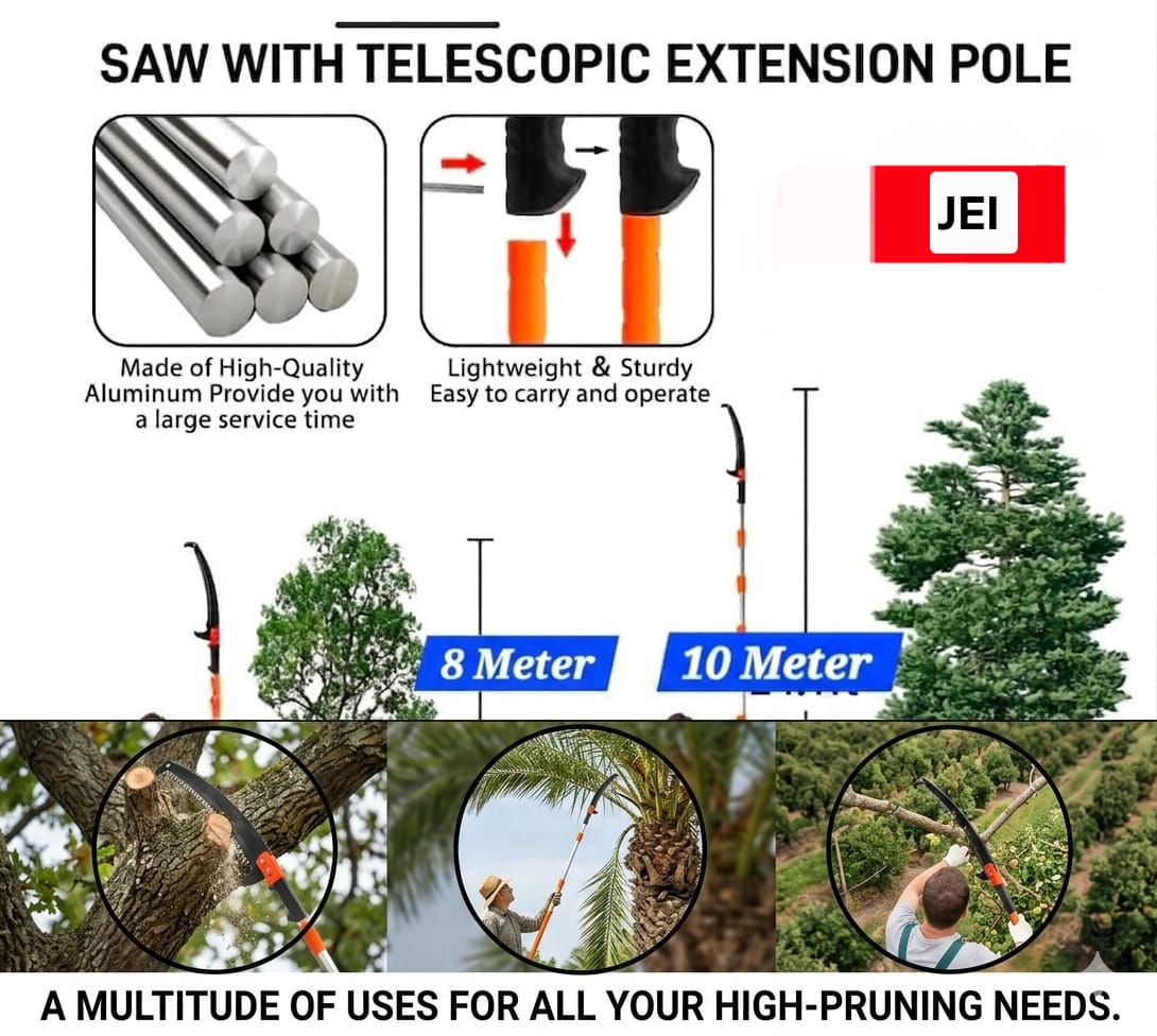 TELESCOPIC POLE AND SAW