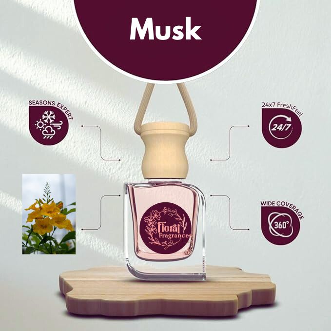 Musk - Car Hanging Air Freshener-10 ML