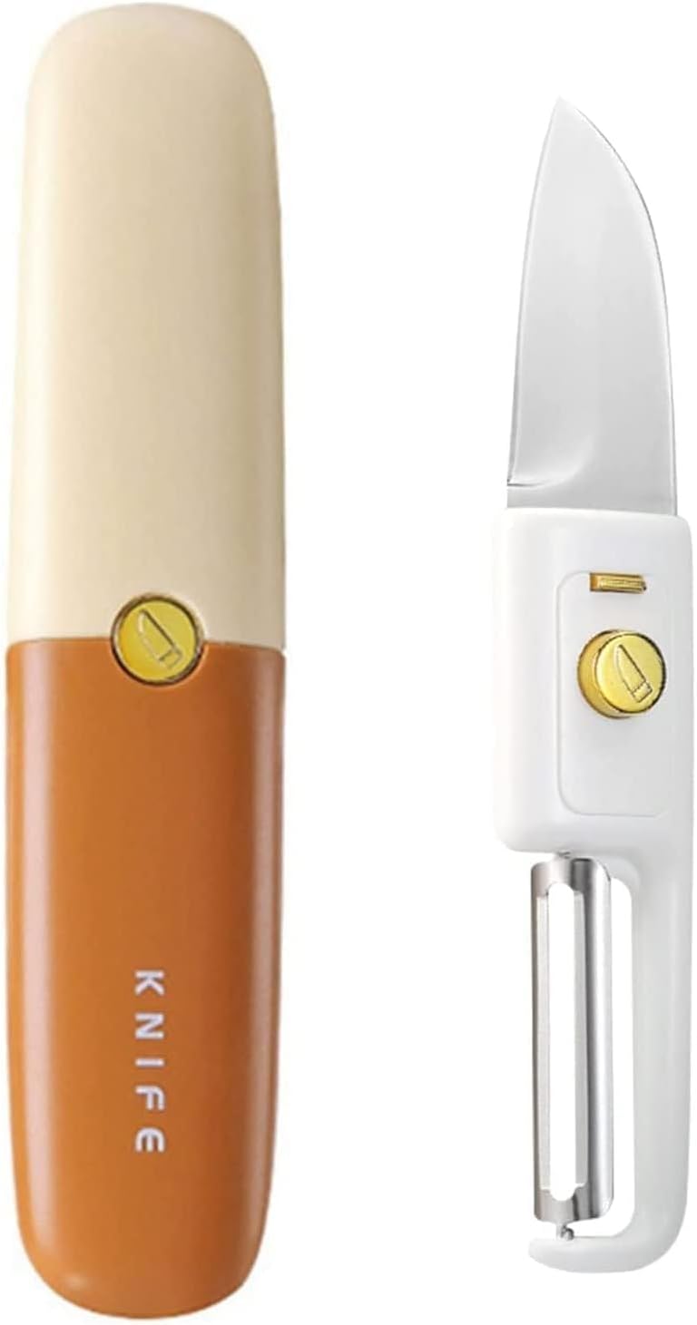 2 in 1 Peeler Knife Set – Stainless Steel