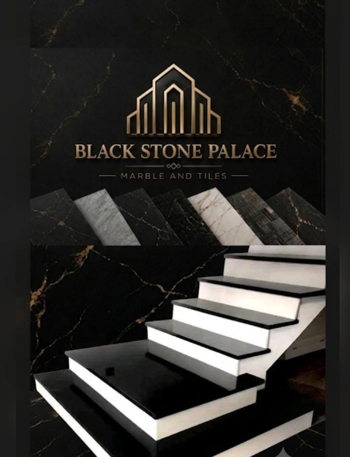 Premium Black Granite Floating Staircase