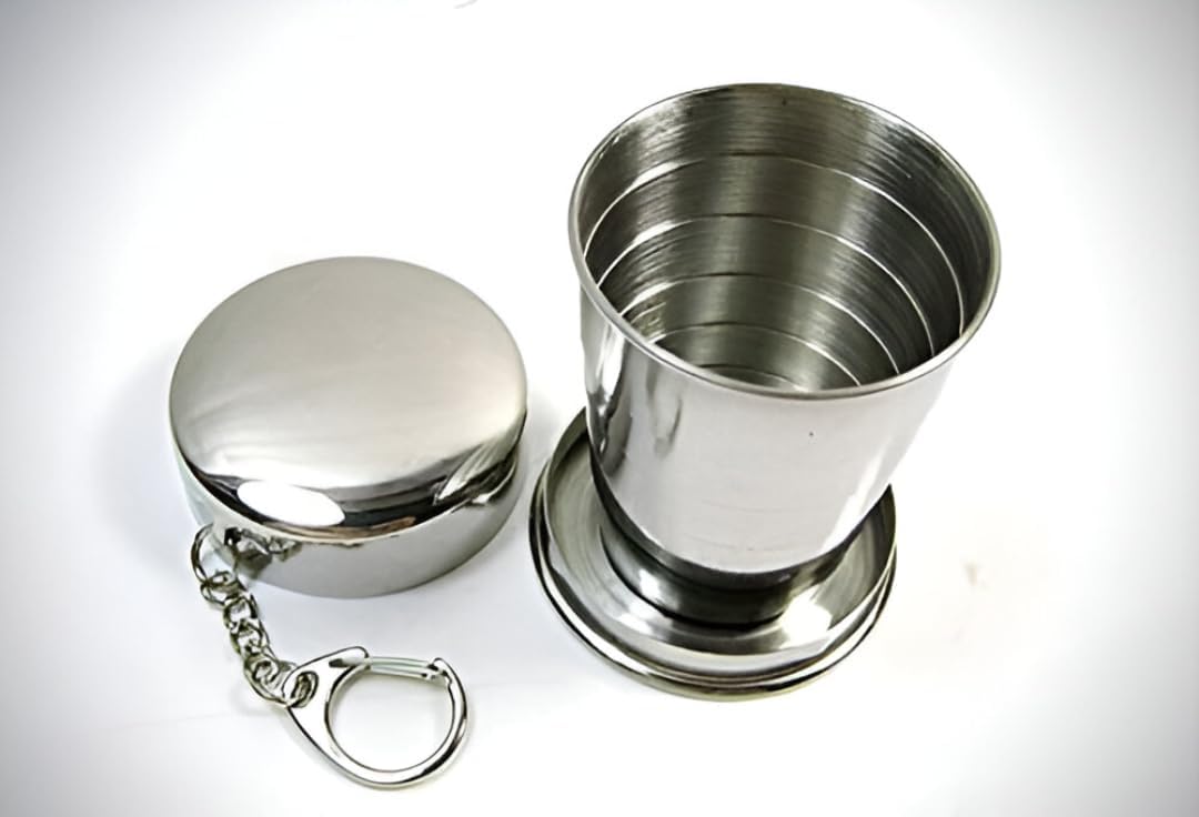 Portable Folding Stainless Steel Travel Tumbler