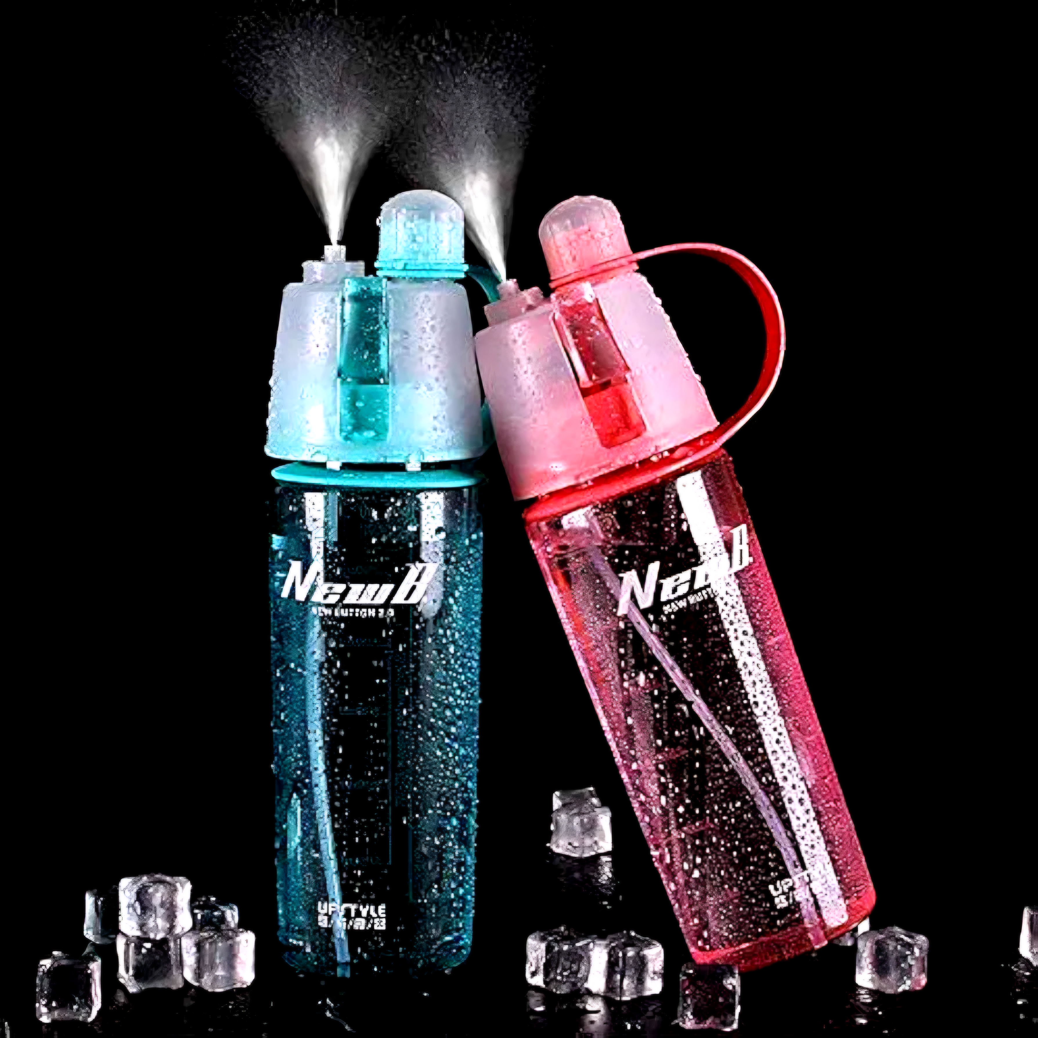 Mist Spray Sports Water Bottle