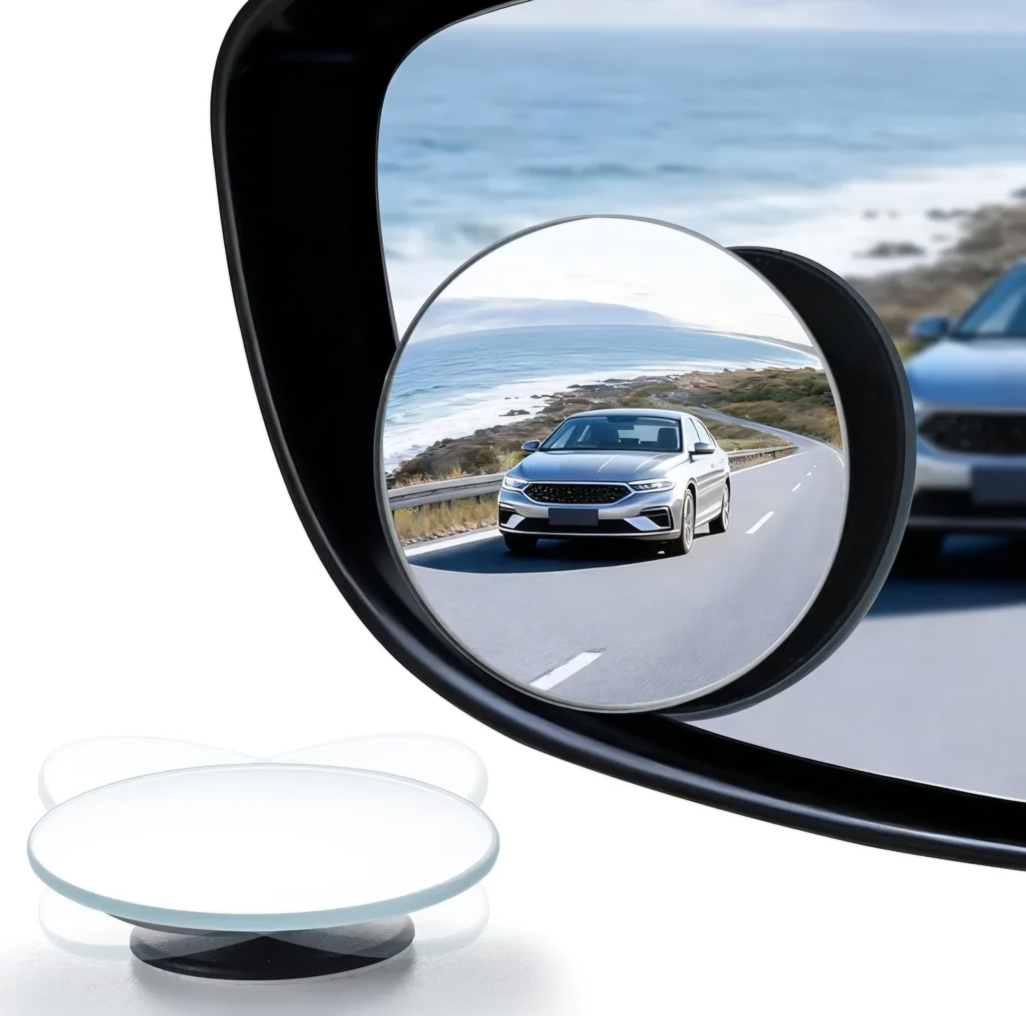 360° HD Convex Blind Spot Mirrors (2-Pack)