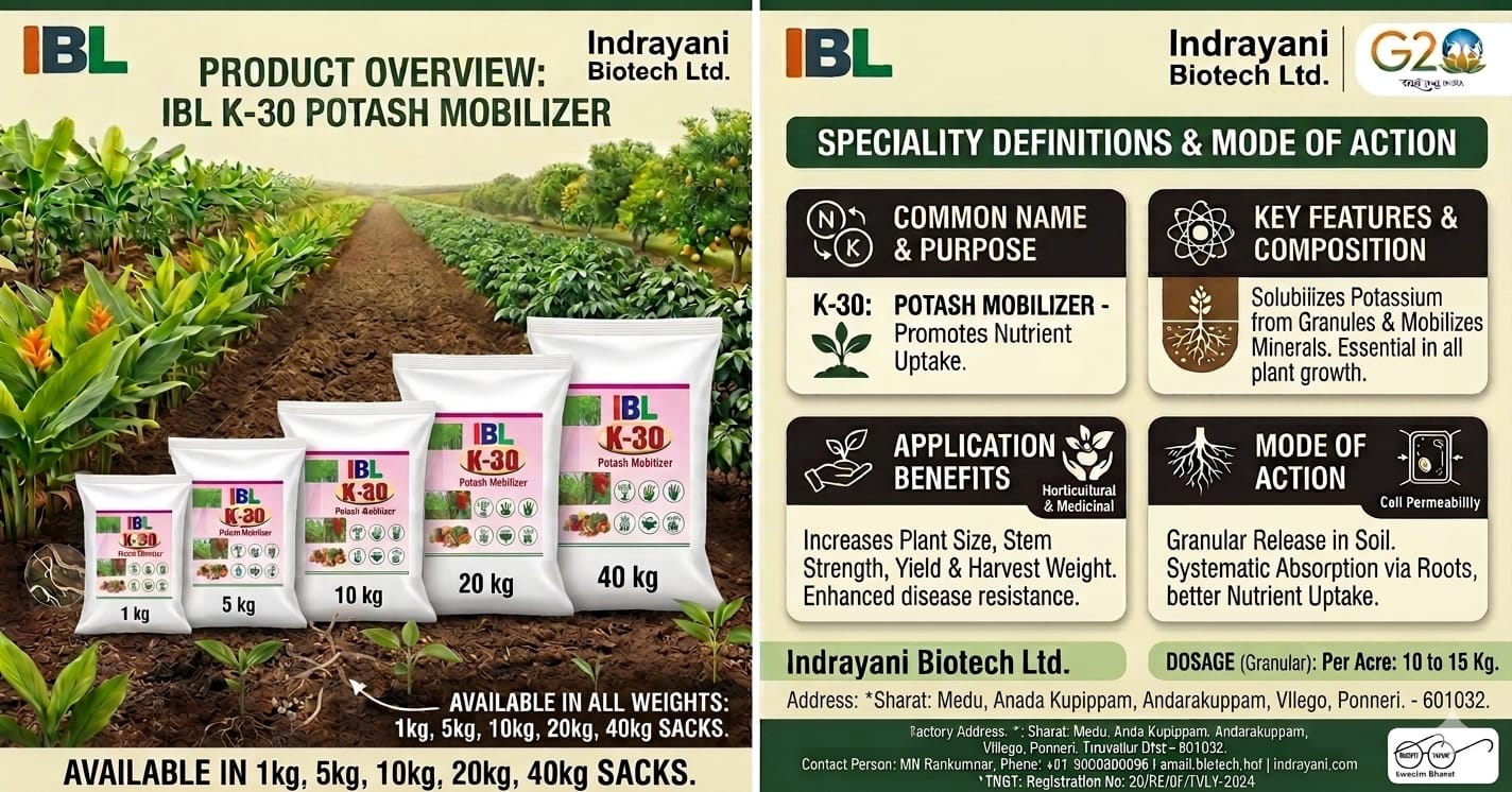 Potash Bio Mobilizer (K30)  Powders