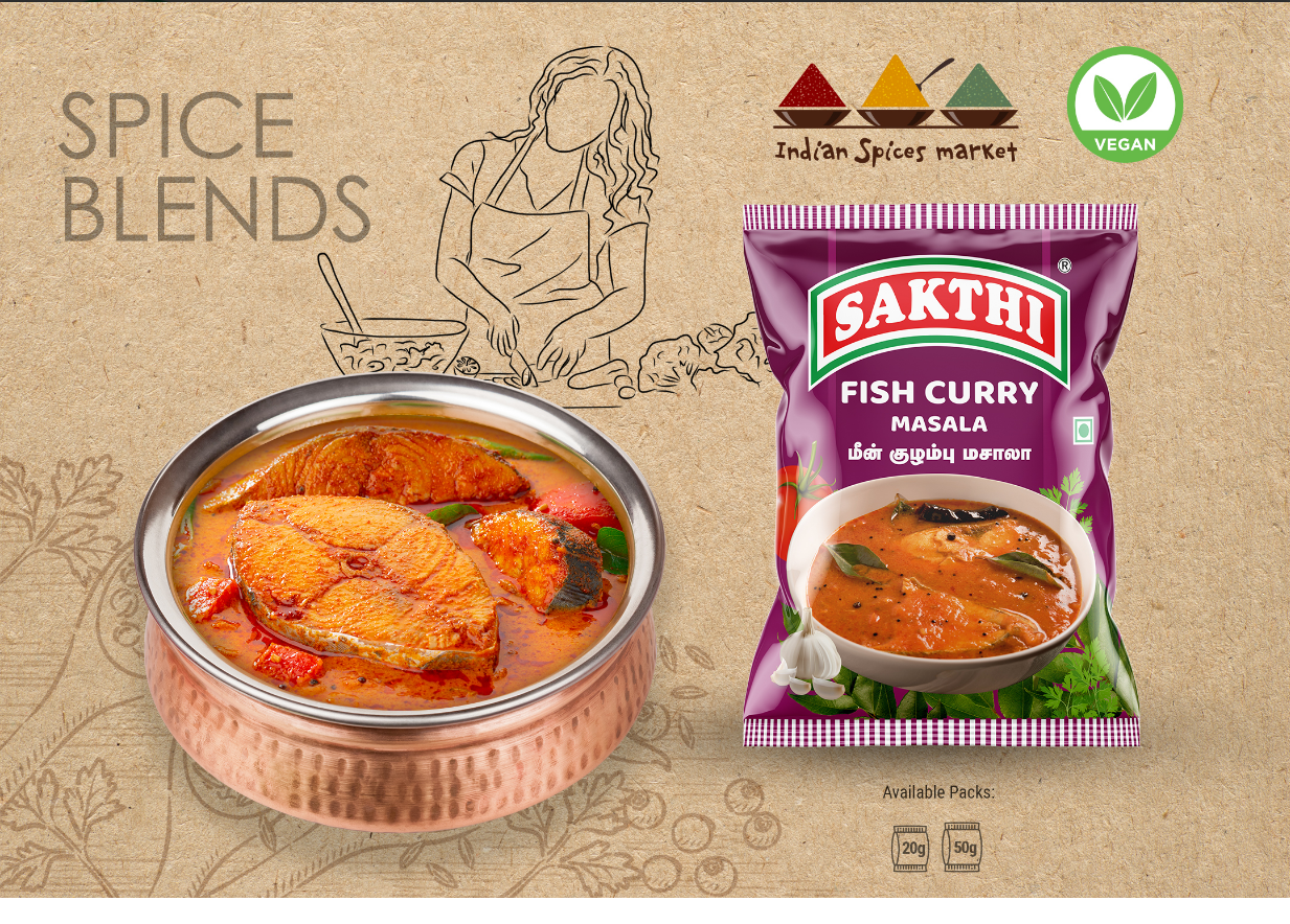 Meen kuzhambu masala/மீன் குழம்பு மசாலா SAKTHI