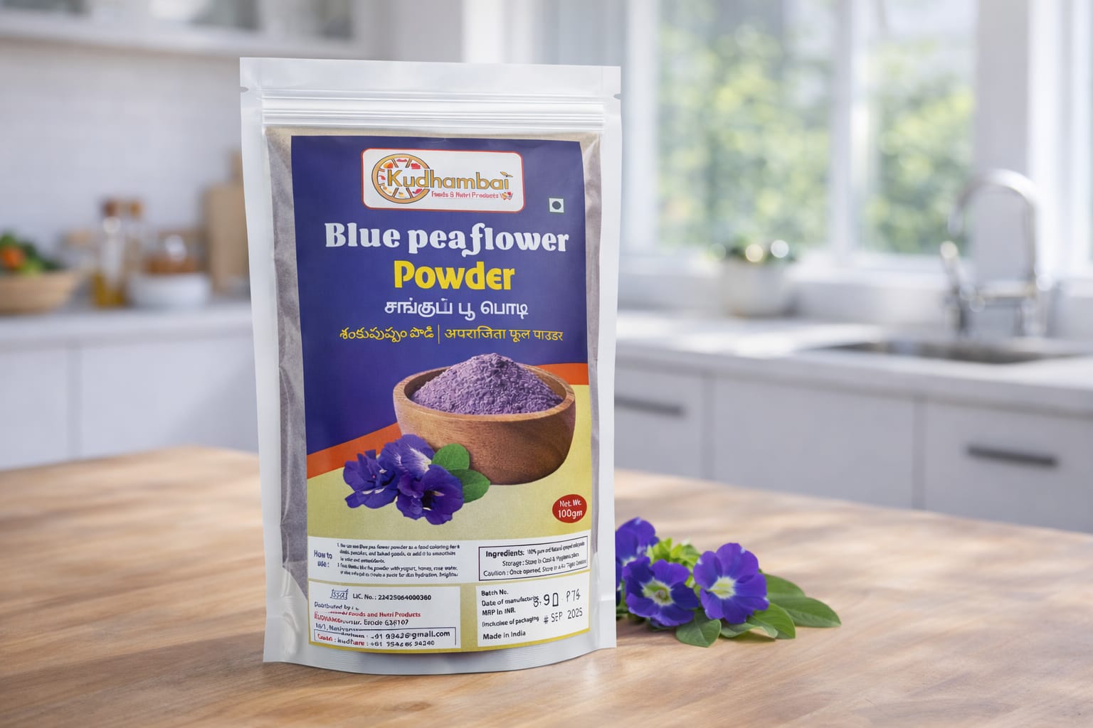 Blue Pea Flower Powder