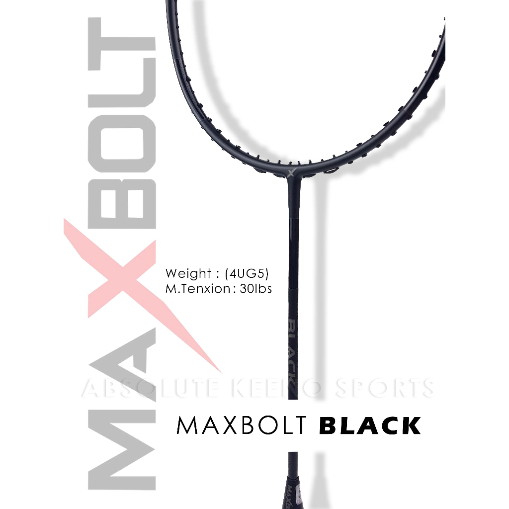 MAXBOLT BLACK RACKET