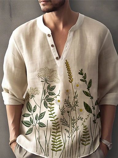 Floral Embroidered Tunic Shirt