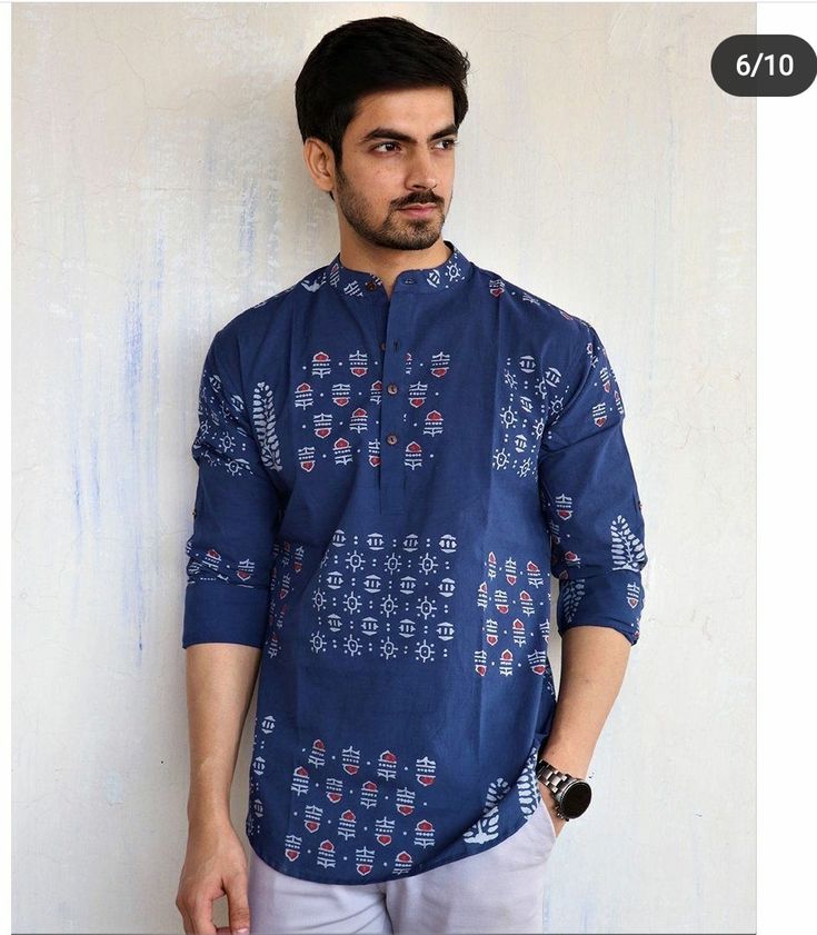 Indigo Block Print Kurta