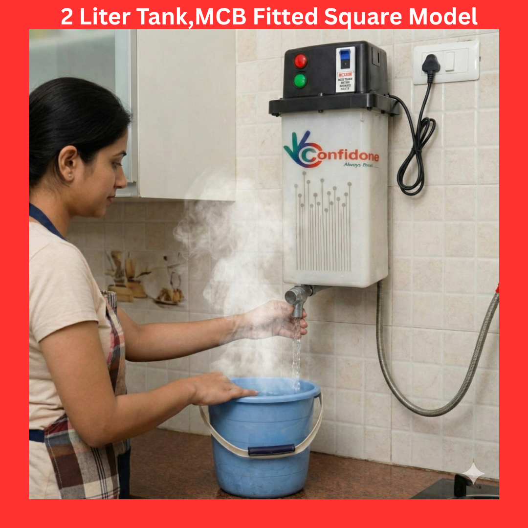 Confidone 2 L Rapid Instant Water heater MCB fitted