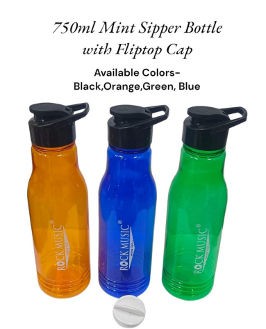 750 ml Mint Sipper Bottle with Fliptop Cap 96 pieces