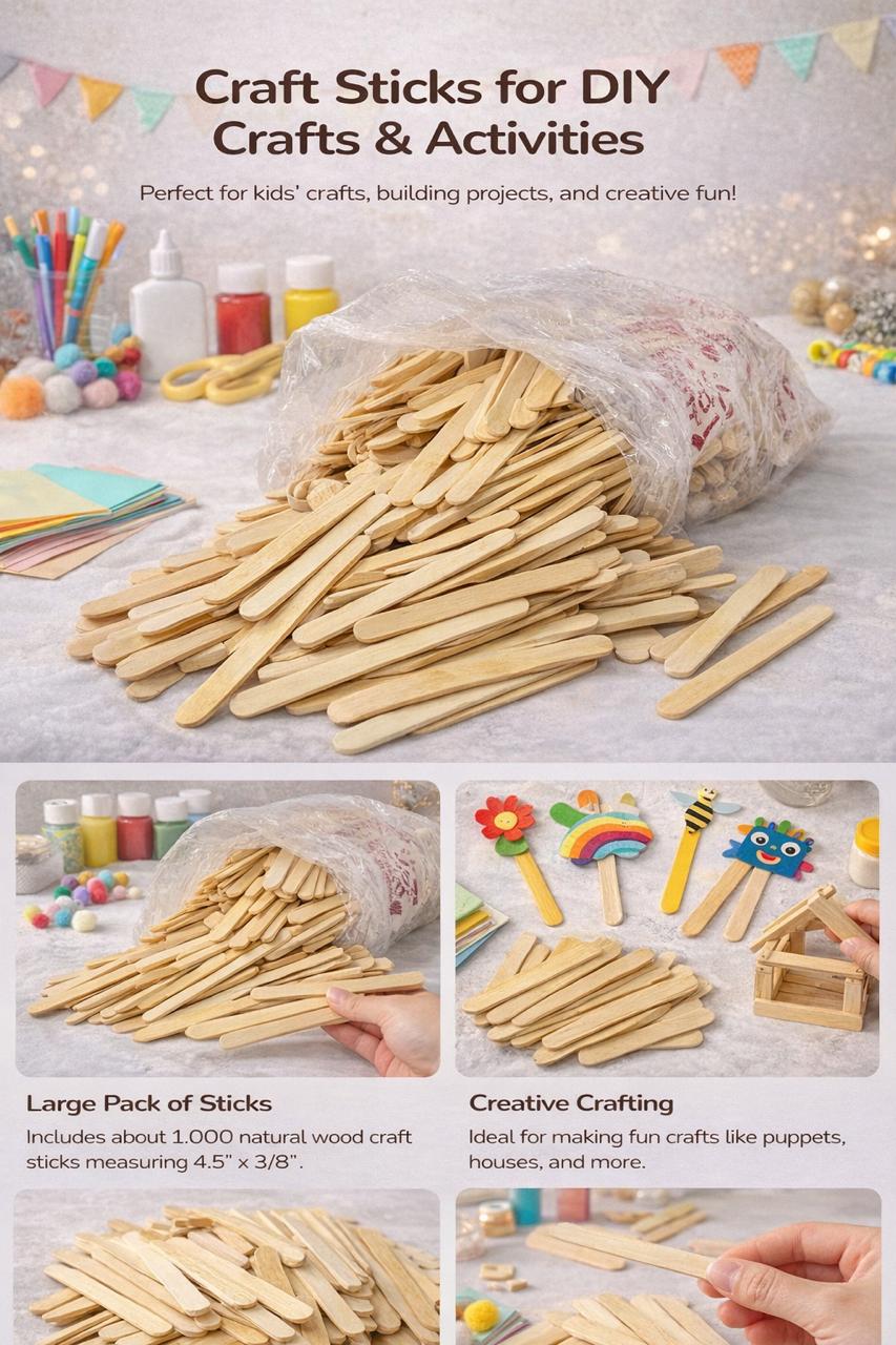 Craft Sticks and Activities Stick (Ice Cream)