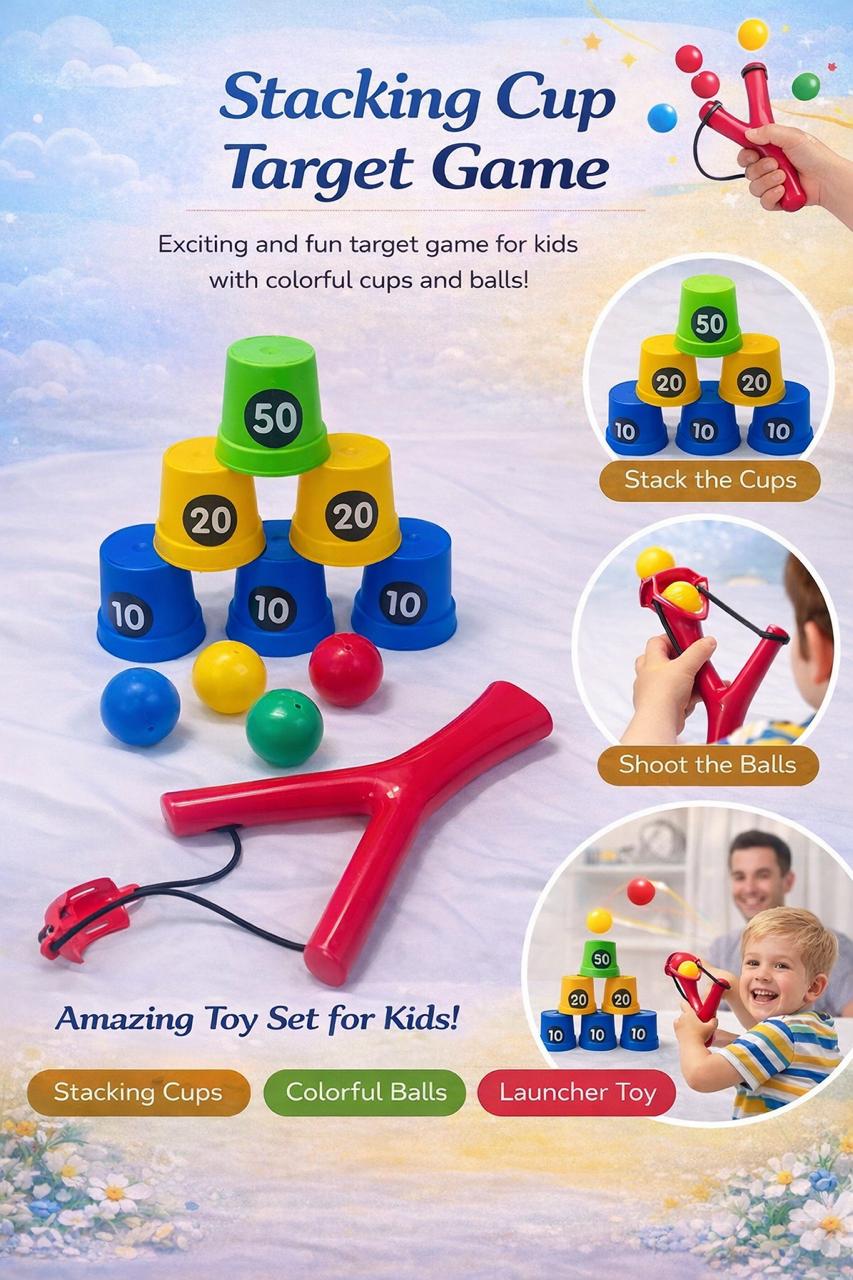 Stacking Cup Target Game