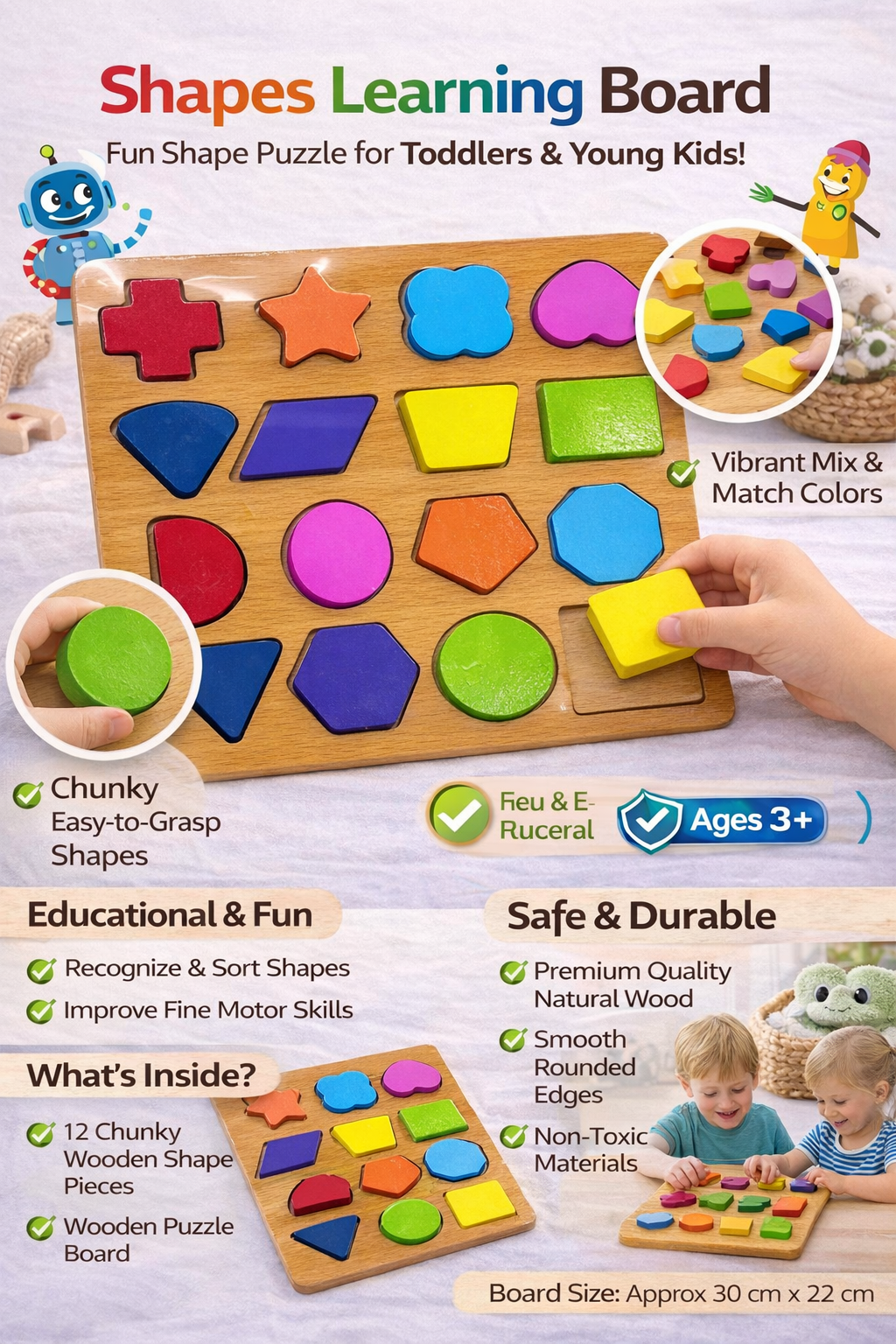 Shapes Learning Board