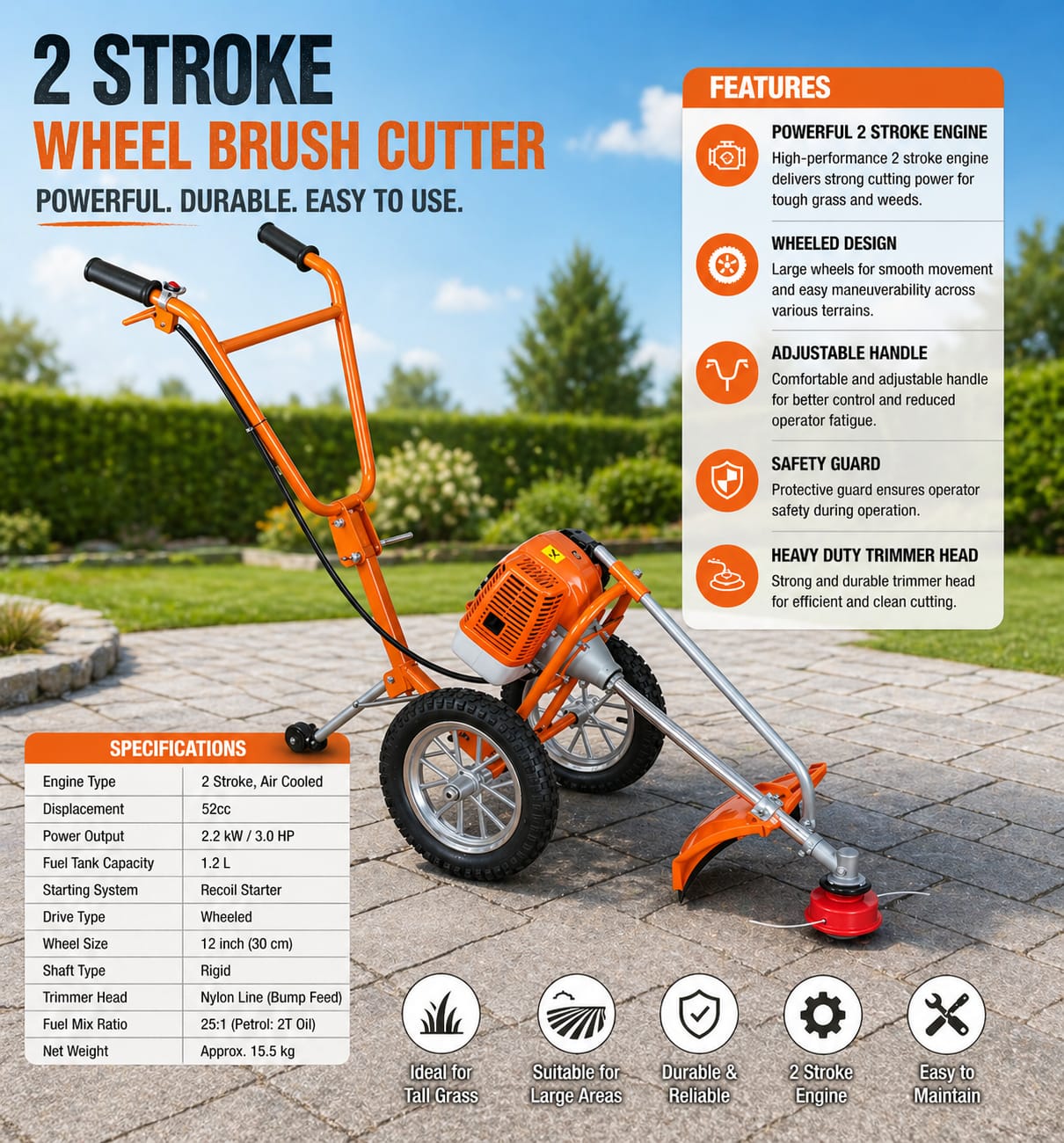 TROLLY BRUSH CUTTER