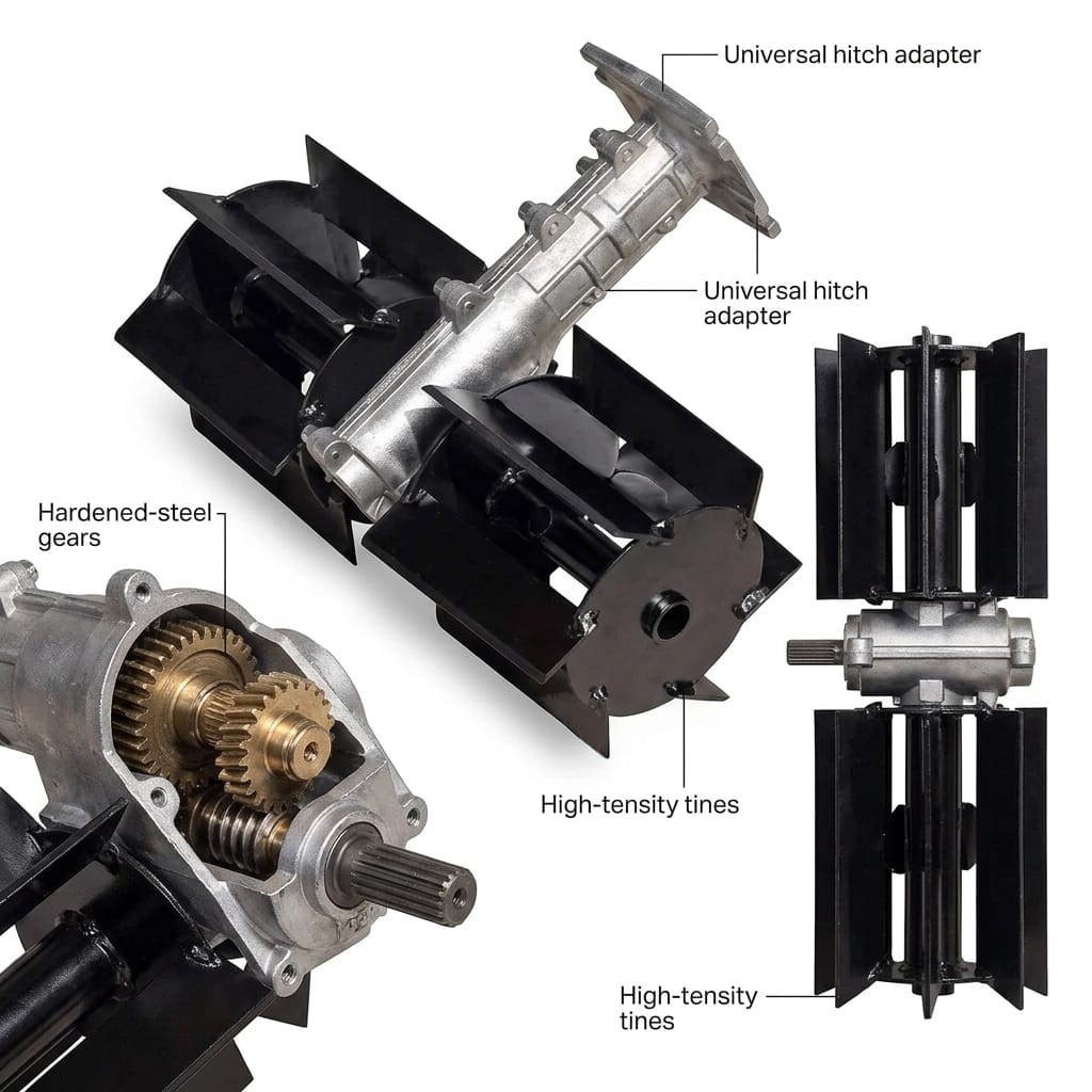 WEEDER ATTACHMENT FOR BRUSH CUTTER