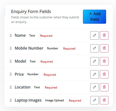 Backend Screenshot