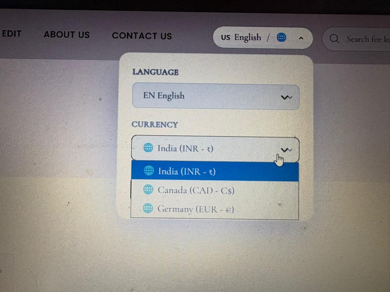 Frontend Screenshot