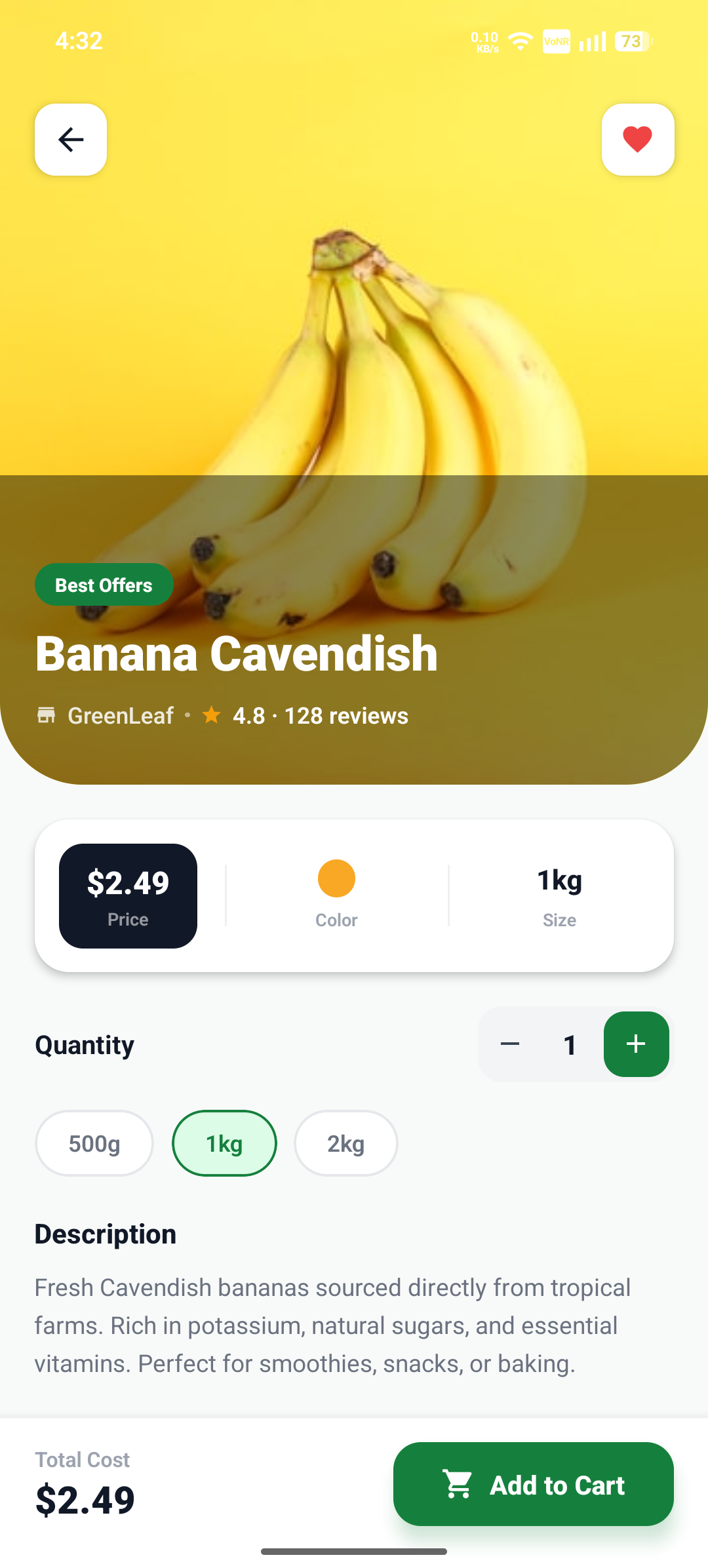 App screen
